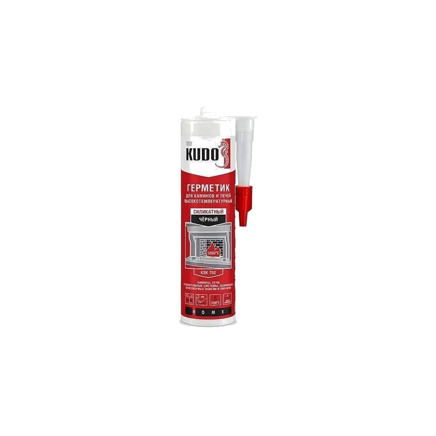 Герметик для печей Selsil Fire Sealant +1500, 280мл