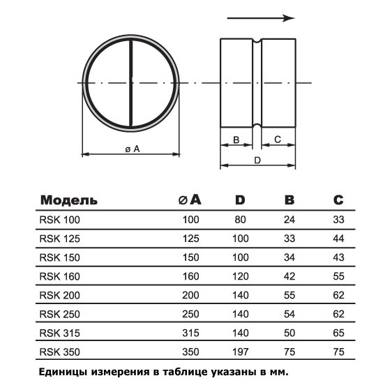 RSK-200 клапан обратный (RU)