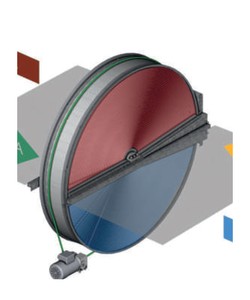 Роторный рекуператор Komfovent RR-AL-1300-L-O-SN(1406X1430X310)-PN-A1