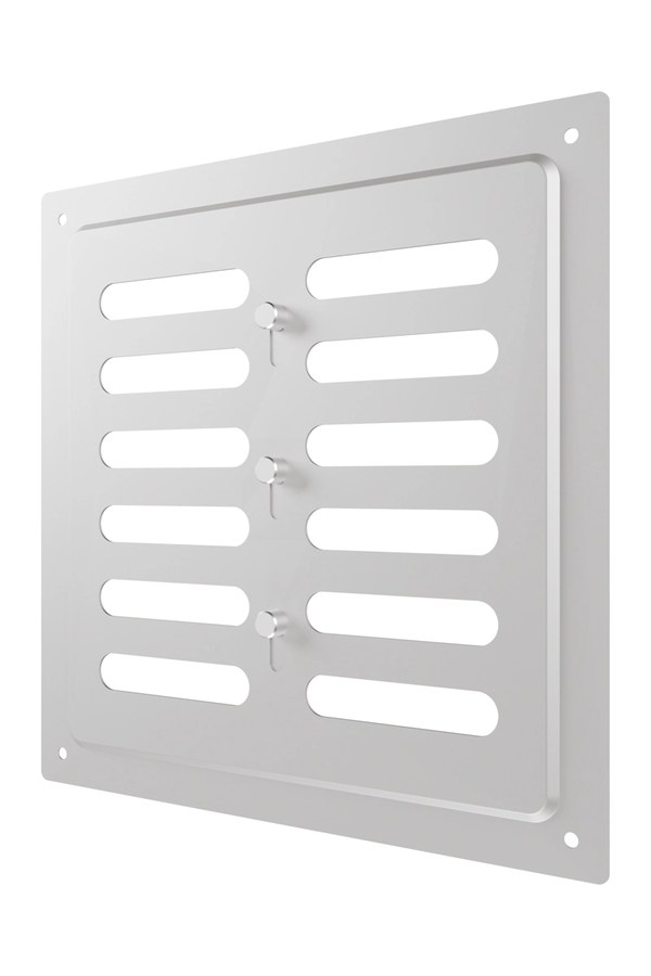 Решетка вентиляционная MER регулируемая 200х200 оцинкованная сталь ERA