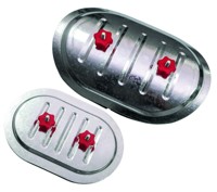 Лючок накладной CAD 250*150 mm Ø400 RED