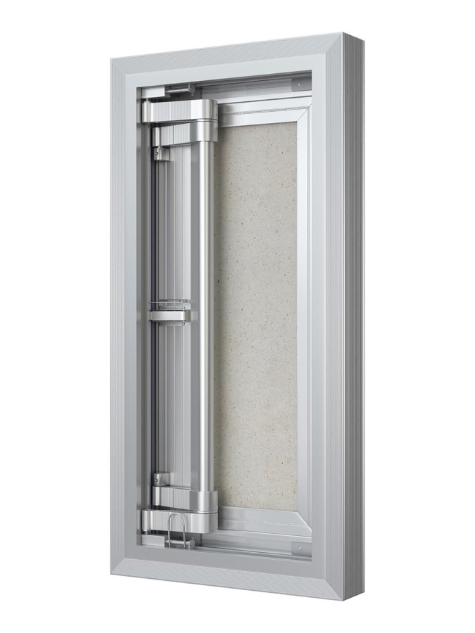 Люк ревизионный D Ceramo Comfort 300х600 скрытый монтаж усил.петля алюминий EVECS